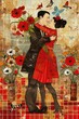 © PerMagnus - an artistic expressive illustration of diverse couple madly in love with each other, valentines day --chaos 20 --ar 2:3 --stylize 50 --v 6 Job ID: 646d8550-eaa5-45b4-a6cc-f2c3fdcfd999