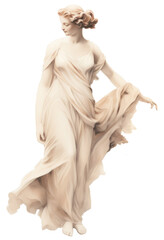 Wall Mural - Statue with flowing robes and raised arm