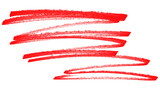 Fototapeta Konie - Red stroke brush isolated on transparent background.