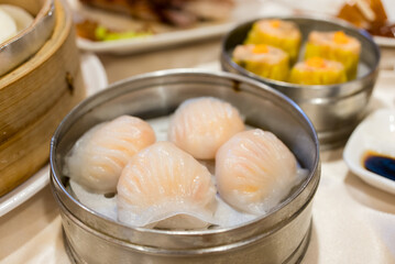 Poster - Steamed prawn dumpling in chinese restaurant