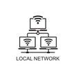 local network icon , technology icon