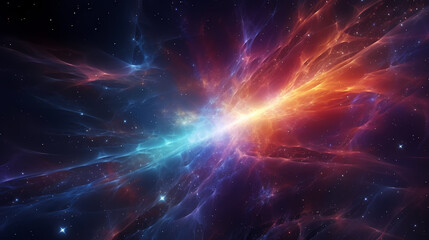 Wall Mural - Energy lightning collision powerful illustration explosion background