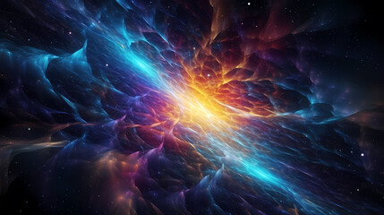 Wall Mural - Energy lightning collision powerful illustration explosion background