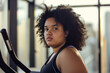 © Jelena - Portrait of a nice fat black girl in the gym
