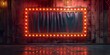 Broadway-inspired Animated Theater Marquee Curtains. Concept Theater Marquee, Broadway Theme, Animated Curtains, Stage Props
