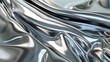 © Pter - futuristic background with sleek chrome textures with fluid reflections