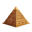 Pyramid on white background,png