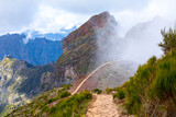 Fototapeta Góry - Beautiful view of Pico do Arieiro on Madeira island, Portugal