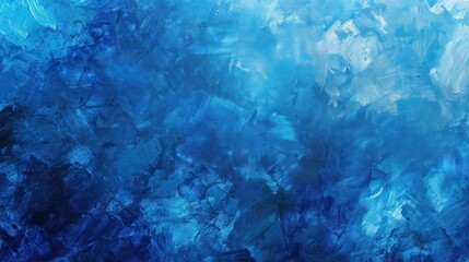  Close up abstract acrylic blue painting textured background. AI generated image