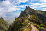 Fototapeta Góry - Beautiful view of Pico do Arieiro on Madeira island, Portugal