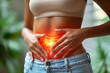 woman with Stomach pain