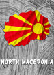 Europe - Country map & nation flag wallpaper - North Macedonia