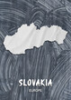 Europe - Country map & nation flag wallpaper - Slovakia