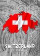 Europe - Country map & nation flag wallpaper - Switzerland