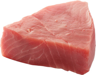 Wall Mural - Fresh tuna steak, cut out transparent