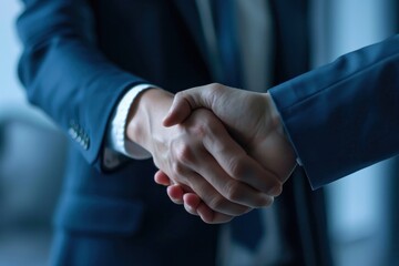 Wall Mural - businessman is shaking a business partner's hand