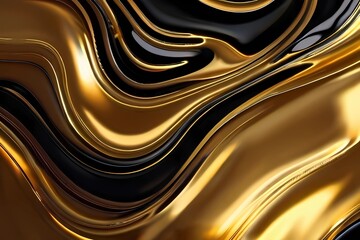 Wall Mural - abstract golden background