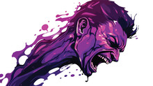 An Enraged Jambolan With Its Dark Purple Skin Wrink