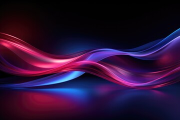 Wall Mural - Elegant Wavy Motion Background in Cool Tones