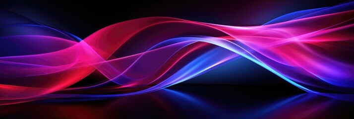Wall Mural - Elegant Wavy Motion Background in Cool Tones