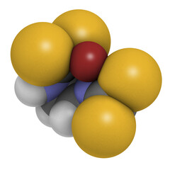 Canvas Print - Metiram pesticide molecule.