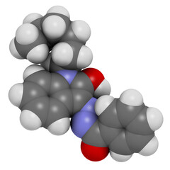 Sticker - MDA-19 synthetic cannabinoid molecule.