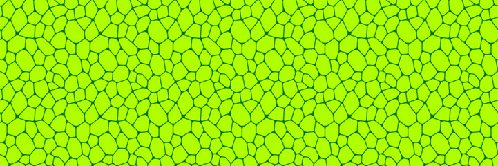 Green cells seamless pattern. Leaf structure vector illustration. Fresh greenery template background. Plant repeated texture for organic, eco, agro and scientific design. seeds endless backdrop