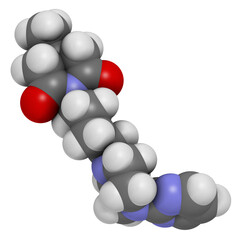 Canvas Print - Gepirone drug molecule.