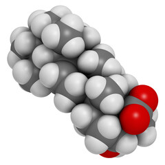 Canvas Print - Boswellic acid plant extract molecule.