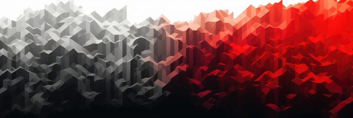 Poster - Red and black dynamic abstract background