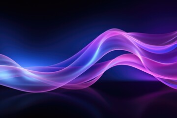 Wall Mural - Sensual Waves of Pink and Blue Light Abstract Background