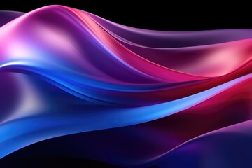 Wall Mural - Sensual Waves of Pink and Blue Light Abstract Background