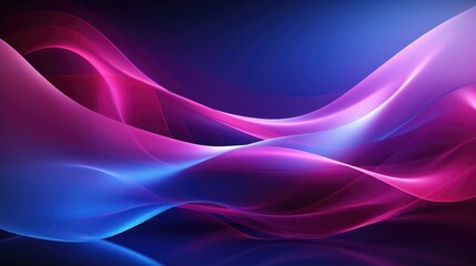 Wall Mural - Sensual Waves of Pink and Blue Light Abstract Background