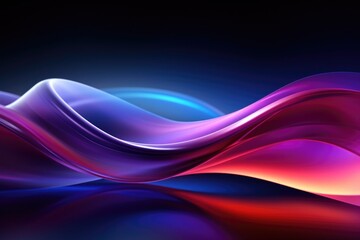 Wall Mural - Abstract Swirls of Pink and Blue Light Background