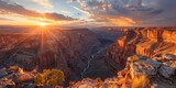 Fototapeta Paryż - breathtaking view of Grand Canyon Colorado in USA at sunrise