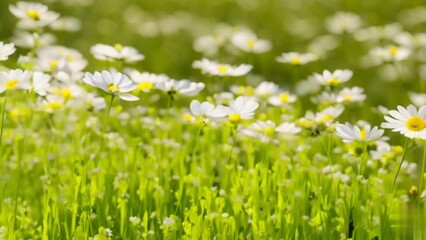 daisies in the grass