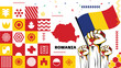 © diptodesignstd - National Day of Romania. Great Union Day of Romania Vector Illustration. Suitable for greeting card, poster and banner.