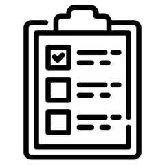 Poster - Clipboard Outline Icon