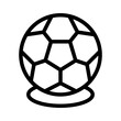 soccer line icon