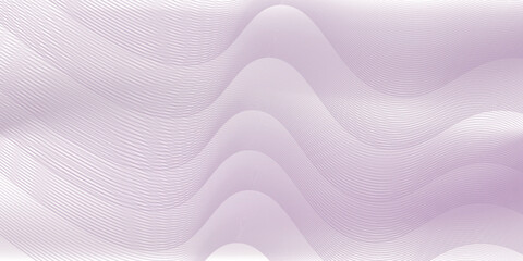 Wall Mural - Dark abstract background with glowing wave. Shiny moving lines design element. Modern purple blue gradient flowing wave lines. eps 10