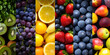Título Arranjo de Frutas Frescas em Padrão ArcoÍris