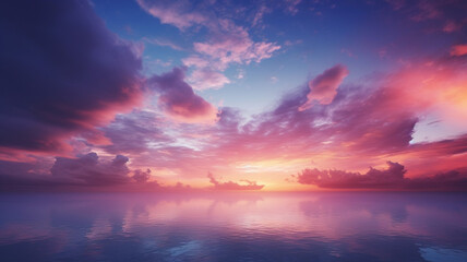 Wall Mural - Background of colorful sky concept dramatic sunset