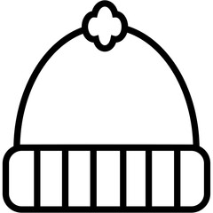 Canvas Print - Itted Hat Icon