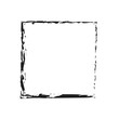 Black Grunge Frame Design. Vector Design on White Background