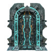 © PixMarket - Futuristic gates isolated on transparent background