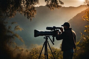 photographer with camera