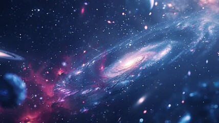 Wall Mural - space galaxy background