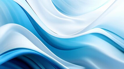 Wall Mural - abstract blue and white wavy background