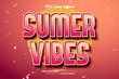 Summer Times Vibes Retro Vintage Editable text Effect Style