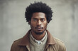 © happy_finch - Portrait of a young African American man with a stylish hairstyle